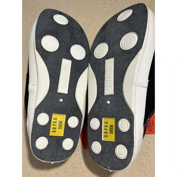 DEER STAGS Slipperooz Spike Slippers Mens 12 M Black Canvas Mule Shoes NWB - Picture 2 of 4